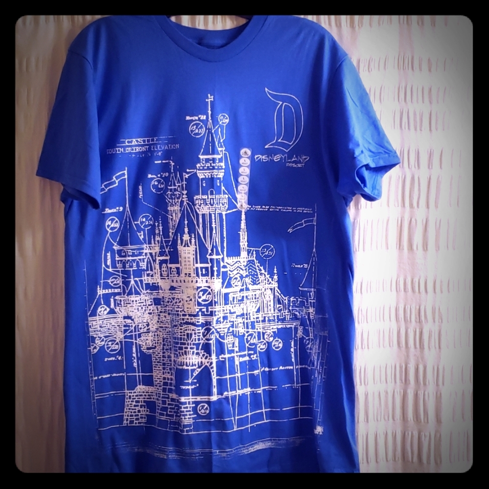 NWT Disneyland castle blueprint adult larg…